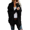 Women's Sweater Jacket Cashmere Cardigan Mid Length Knitted Jackets V-neck Loose Striped Sweaters Thin Ladies Trench Coat 201127 Luxury Designer Tops