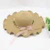 Wide Brim Hats 2022 Summer Cool Straw Hat With Flower Sun Protection Big Beach For Women Casual Fashion Seaside Korean