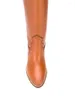 Bottes Western pour femmes, hauteur genou, Cowboy, Cowgirl, grosse taille, talon bas, Westerns