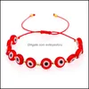 Charm Armbänder Armband für Frauen Böhmische Türkische Evil Eye Armbänder Schmuck Einstellbar Pseras Mujer Moda 2022 Mticolor Perlen 1154 DHA9Q