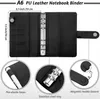 A6 Glitter PU Leather Binder Budget Kuvert Planner Organiser System med tydliga blixtlåsfickor Kostnad Budgetblad8121429