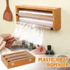 Other Kitchen Tools Storage Box Cling Wrap Dispenser Food Film Drawer Bambu Cozinha Rack Accessories 221205