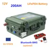 12v Lifepo4 200ah batterie lifepo4 12V 200AH batterie au lithium étanche 12.8v batteries pour RV bateau onduleur solaire