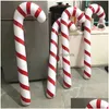 Juldekorationer Uppbl￥sbara julkaner Lollipop Balloon Merry Decoration For Home Xmas Ornaments Outdoor Decors Gifts Noel DHHGP