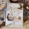 Mr.Paper 8 Designs 40pcs/Lot Butterfly Deco Naklejki Scrapbooking Rośliny Deco Album DIY Stirerery Naklejki