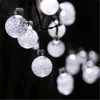 50 LED 10M Crystal Ball Solar Light Outdoor IP65 방수 스트링 요정 램프 태양 정원 화환 크리스마스 장식