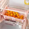 Kitchen Adjustable Stretchable Refrigerator Organizer Drawer Basket Drawers Pull-out Fresh Spacer Layer Storage Rack Box Holder SN4760