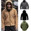 Mens Jackets Men Women Outdoor Fleece US Military Winter Thermal Jacket Outdoors Sports Hooded Coat Softshell Hiking Army 221206