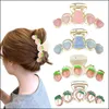 Hair Clips Barrettes Hair Clips Barrettes Checkered Claw Clip Acrylic Square Small For Thin 2 Exquisit Shark Aesthetic Women Ambbp Ot4Jv