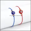 Очарование браслетов 20 шт./Лот Lucky String Evil Eye Eye Red -шнур регулируемый браслет DIY Ювелирные изделия YN1LU Y7EJQ 393 Q2 Бреклеты доставки DH5Z2