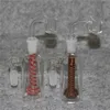 Glass Bong Hoockahs Ash Catchers 14mm 18mm 두께 Pyrex Bubbler Ash Catcher 45 90도 Ashcatcher Water Pipes Dab Rig