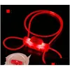 Dog Collars Leashes Led Luminescence Hanging Rope Pet Dog Collars Cat And Dogs Leash Ornament Travel Safety 80Cm Est 2 3Rz D2 Drop Dhu4N