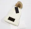 High-End Fur Ball Knitted Hat Designer Trendy Cute Woolen Cap Tall Crown Pullover Keep Warm Beanie Hats Retro Look Small