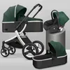 Strollers Luxury Baby Stroller 3 In 1 High Landscape Car Trolley Pram Carriage Four Wheels Born Travel Pushchair