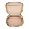 S Casos Ladies Saffiano Split Leather Travel Hanfiletria Portátil Portátil Makeup Organizer Box Kit DOPP Bag de cosméticos para mulheres 221205