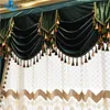 Curtain European Italian Velvet Curtains For Living Room Bedroom Luxury Fabric Solid Color Valance Treatments Custom Drapes