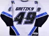 camisa de hóquei Danbury Trashers UHL Custom 49 Brent Gretzky 29 Scott Stirling 9 Mike Bayrack 42 Brad Wingfield 16 Rupp 17 G