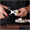 Oeuf Outils Outils Caille Petit Oeuf Cutter Crack Pigeon Décapsuleur Cuisine Ciseaux Oiseau Outil Lame Cigare Cisaillement Shell Inventaire Entier Dhf72