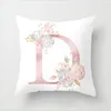 Pillow Case 45 45cm Letters Pink Floral Decorative Pillowcase Home Decor Car Cushion Cover Sofa 40835