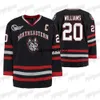 Hockey-Trikot Northeastern Huskies Black Ice Tournament Replica Away Filipe Ryan Solomon Cayden Primeau Shea John Picking Jeremy