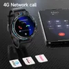 4G SIM CART SMART RELISÃO 6G 128G OCTA CORES HD Câmera Android 10 Dual CPU GPS Men Smartwatch para iOS Android