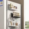 その他のキッチンストレージ組織磁気スパイスラック冷蔵庫サイドシェルフ家庭用冷蔵庫スペース節約オーガナイザー221205