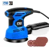 W Random Orbital Electric Sander Machine with Pcs mm Sandpapers VV Strong Dust Collection Polisher by PROSTORMER