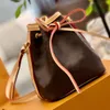 France Brand Classic Nano Noe Handbags Mini Crossbody Bags High Quality Genuine Leather Old Flower Shoulder Fashion Best selling Totes Luxury Designer Bag