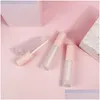 Verpackungsflaschen Circar Frosted Lipgloss Tube Kunststoff Stam Leerer klarer Lipgloss Lippenstift Lipglaze Container Wimpern Eyeliner 1 5Jz L Dhlxt