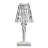 Italiaans ontwerp Acryl Kartell Batterij Lamp LAD LED Nacht licht Touch USB Briljant bloemlampen Room Hotel Decor
