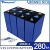 8PCS 3.2V 280Ah Lifepo4 Rechargable Battery Pack Grade A New Lithium Iron Phosphate Prismatic Power Solar Cells RV Car Inverter