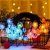 Solar String Licht Outdoor 30 LED Crystal Globe Lights Lamp met 8 modi Waterdichte Solars aangedreven patioverlichting voor tuinfeestdecor D3.0