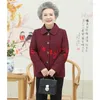 Women's Wool Middle-aged Elderly Women's Coat Spring Autumn 5XL Woolen Jacket Single-breasted Casual Jackets Female Tops Grandma Outfit