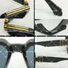 Vente chaude Luxe MILLIONAIRE 96006 Lunettes de soleil plein cadre Lunettes de soleil design vintage pour hommes Brillant Or- Logo Plaqué Or Top L96006