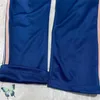 Calça masculina calça azul marinho calças homens mulheres listras bordadas bordadas fita awge pilhas t2221205