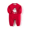 Tulumlar bebek tarama takım elbise Noel Baba Hava Pamuk Kalın ve Polar Bebek Onesie GC1852