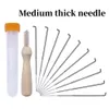 Wholesale Craft Tools Needle Felting Kit Wool Needles Tool 3 Sizes Felt Needle 3.58/3.39/3.07 inch wooden handle needlework