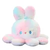 20см Rainbow Flip Plush Игрушка мягкие фаршированные животные обратимы