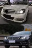 Car Accessory headlights For Benz W204 Head Lamp 20 11-20 16 Fog Lights Day Running Light DRL H7 LED Bi Xenon Bulb C200 C260 Headlight