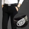 Ceinture étoile motif ceinture de mode masculine en spirale rond de boucle ronde pant