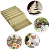 Masa Paspasları 12 PCS Placemats PVC Isıya Dayanıklı Kıyafet Olmayan Dokuma Mutfak Yemekleri için 45x30cm