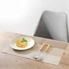 Tafelmatten Wipable Placemats Hittebestendig spoor Vrije keuken Plaats Wasbare eenvoudige stijl Duurzame benodigdheden voor het diner