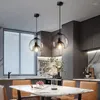 Pendelleuchten Esszimmer Moderne Kronleuchter Lampe Schlafzimmer Kleiner Glastisch Bar Kreative Graue Wohnhardware E27 Doppel