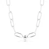 Cadeias me link Colar Genuine 925 Sterling Silver Collier Colares para mulheres que fabrica jóias Fits Charmos