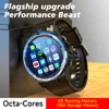 4G SIM CARD SMART WATCH 6G 128G OCTA CORES HD Camera Android 10 Dual CPU GPS MEN SMARTH