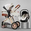 Kinderwagen 2022 Baby Kinderwagen Hochlandschaft 3 in 1 Kutschen Luxus -Kinderwagen -Publikum -Cradel -Kinderwagen Kinderwagen Auto