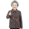 Women's Wool Middle-aged Elderly Women's Coat Spring Autumn 5XL Woolen Jacket Single-breasted Casual Jackets Female Tops Grandma Outfit