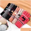 Christmas Decorations Christmas Decorations Rimiut Fashion Knit Thick Gloves Touch Sn Mens And Womens Christmass Deer Print Warm Aut Dhqnv