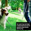 Hondenkragen 1,8 m Pet Iron Lease-ketting met gewatteerde handgreep slijtvaste kauwvrij tractie touw voor klein medium groot