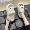 Home Shoes Online Red Feet feeling Slippers White Black Summer ins Fashion Outwear Cute Cats Home Soft Sole Sandals Factory Direct Sales